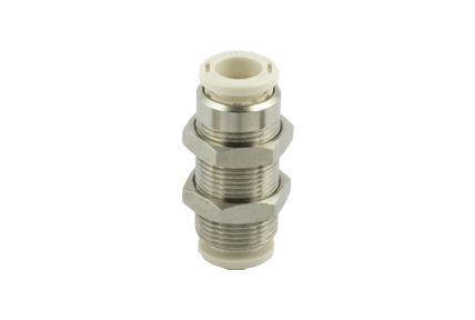 Automatic fittings in unleaded brass Series F-E PLUS, tubes from &oslash; 4 to 10 mm, threads from M5 to 1/2&rdquo;