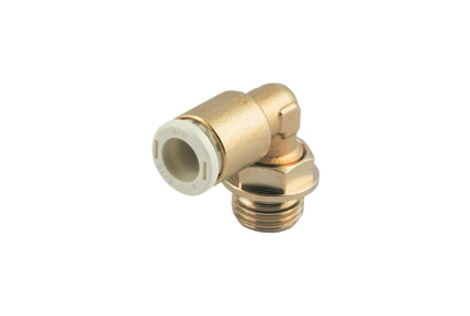 Automatic fittings in unleaded brass Series F-NSF PLUS, tubes from &oslash; 4 to 10 mm, threads from M5 to 1/2&rdquo;