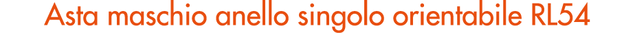 Asta maschio anello singolo orientabile RL54