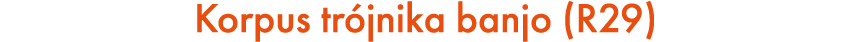 Korpus tr jnika banjo (R29)